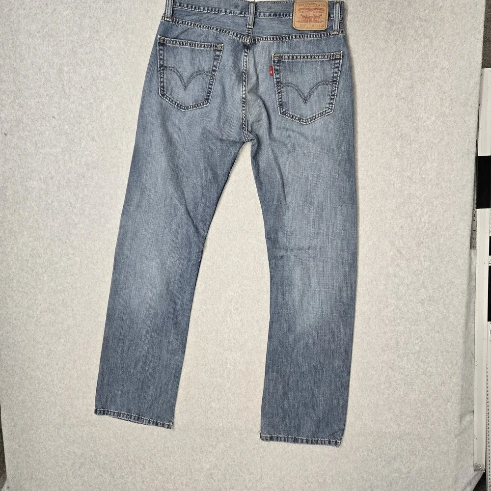 Levi's 505 Men Jeans 31X32 Light Blue Denim Straight Fit 32
